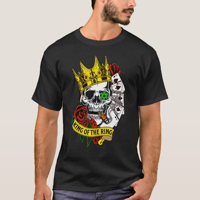 King of the Ring Texas Hold'em Poker White T-Shirt (Vorderseite)