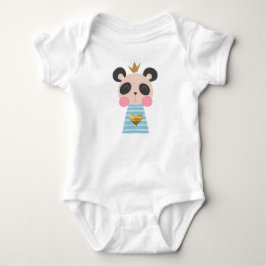 King Panda Baby Jersey Bodysuit Baby Strampler