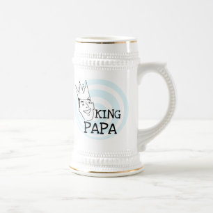 King Papa T - Shirt und Geschenke Bierglas