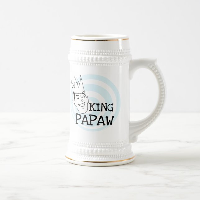 King Papaw T - Shirt und Geschenke Bierglas (Rechts)