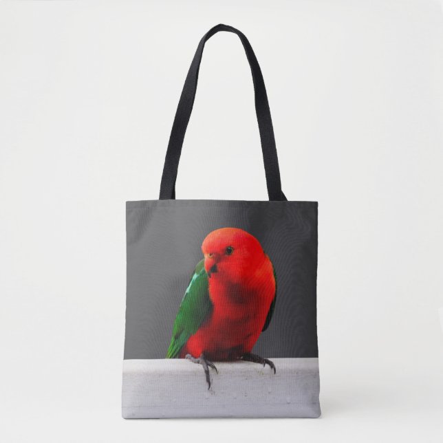 King Parrot Öko Friendly Tote Bag Tasche (Vorderseite)