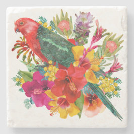 King Parrot Tropical Steinuntersetzer