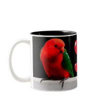 King Parrots in Liebe Zwei-Tone-Tasse