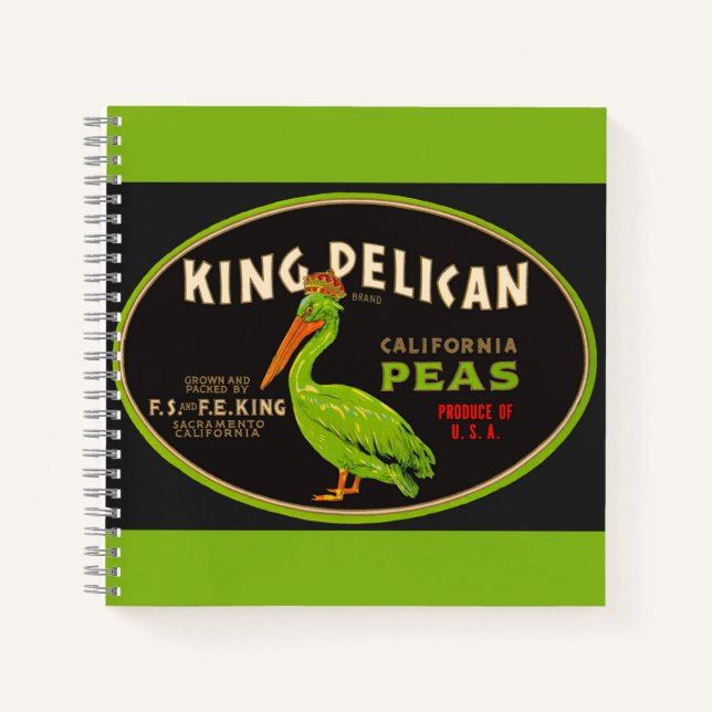 King Pelican California Notizbuch (Vorderseite)