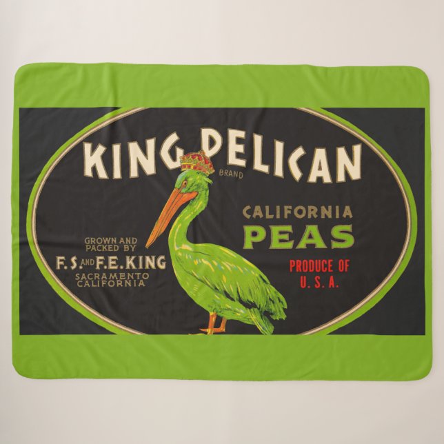King Pelican California Sherpadecke (Vorderseite (Horizontal))