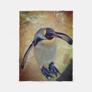King Penguin Edinburgh Zoo Schottland Fleecedecke