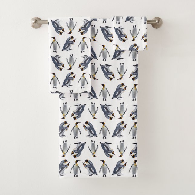 King Penguin Frenzy Badetuch Set (Insitu)