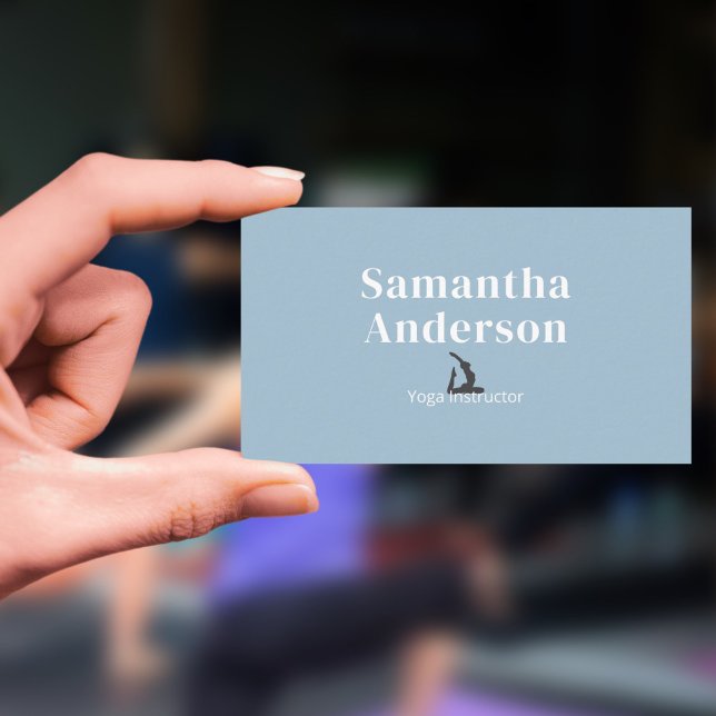 King Pigeon Pose - Yoga Instructor Visitenkarte (King Pigeon Pose - Yoga Instructor Business Card)