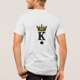 King Pik K – Minimalistisches Paar-Matching-Design Tri-Blend Shirt