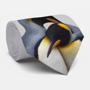 King Pinguine in Liebe Krawatte (Light Gray)
