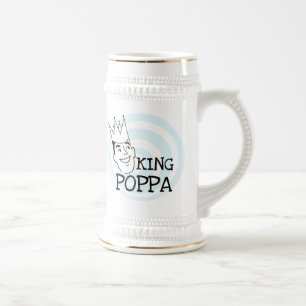 King Poppa T - Shirt und Geschenke Bierglas