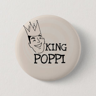 King Poppi T - Shirt und Geschenke Button