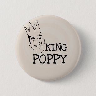 King Poppy T - Shirt und Geschenke Button