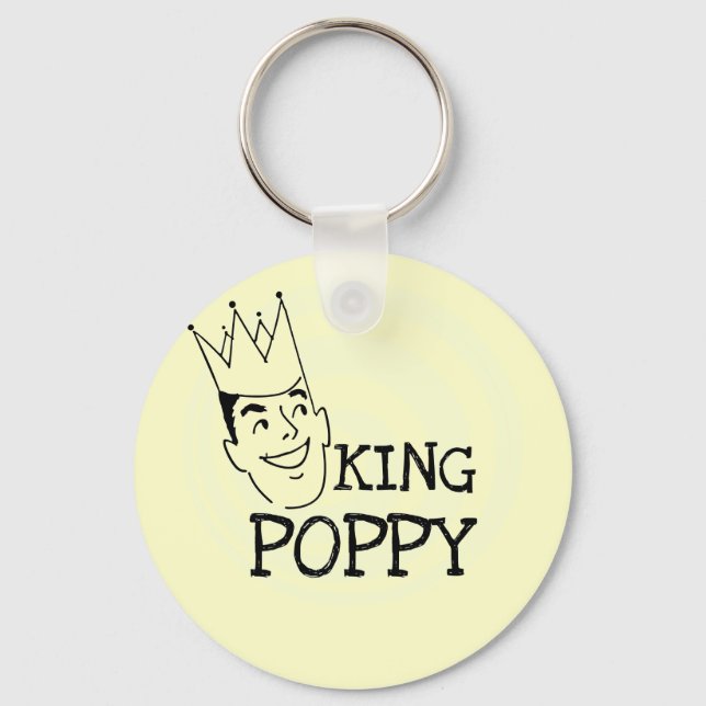 King Poppy T - Shirt und Geschenke Schlüsselanhänger (Vorderseite)