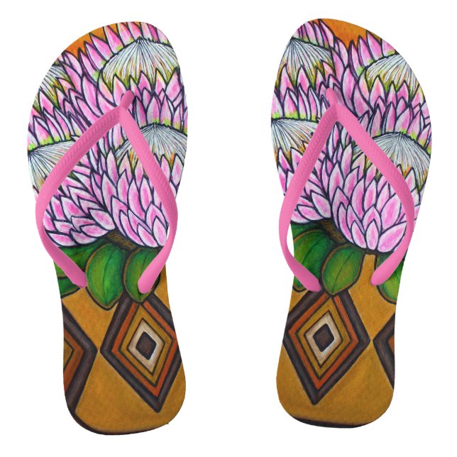 King Protea Adult, Schlanke Flip Flops (Fußbett)