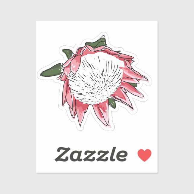 King Protea Custom cut Sticker III (Blatt)