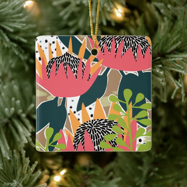 King Protea I Keramikornament (Baum)