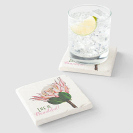 King Protea Stone Untersetzer