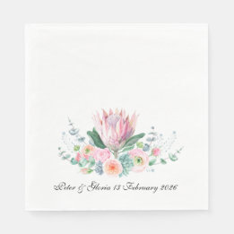 King Protea Wedding Napkin from the Protea Set  Serviette