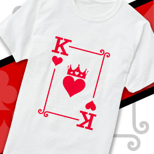 King & Queen Hearts Matching Couple King of Hearts T-Shirt