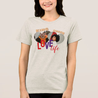 King & Queen Love Life Romantisches Frauen-Top Tri-Blend Shirt
