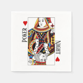 King & Queen of Hearts Las Vegas Wedding Serviette