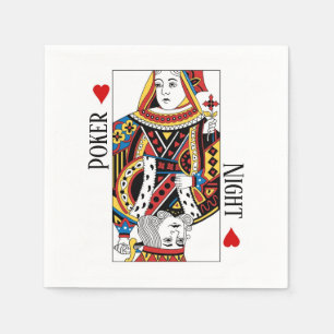 King & Queen of Hearts Las Vegas Wedding Serviette