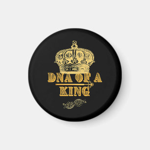 King Royal Genes Royalty Crown Biology DNA Premium Magnet