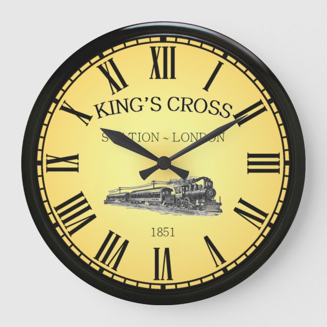 King’s Cross Station ~ London England ~  Große Wanduhr (Vorderseite)