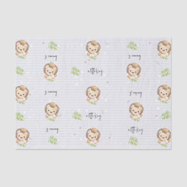 King Safari-Tiere für Babylione Seidenpapier (Vorderseite)