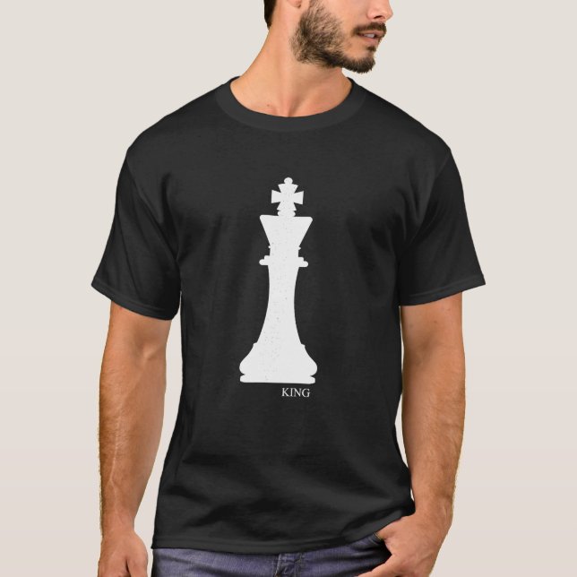 King Schach Piece Halloween Kostümklub T-Shirt (Vorderseite)
