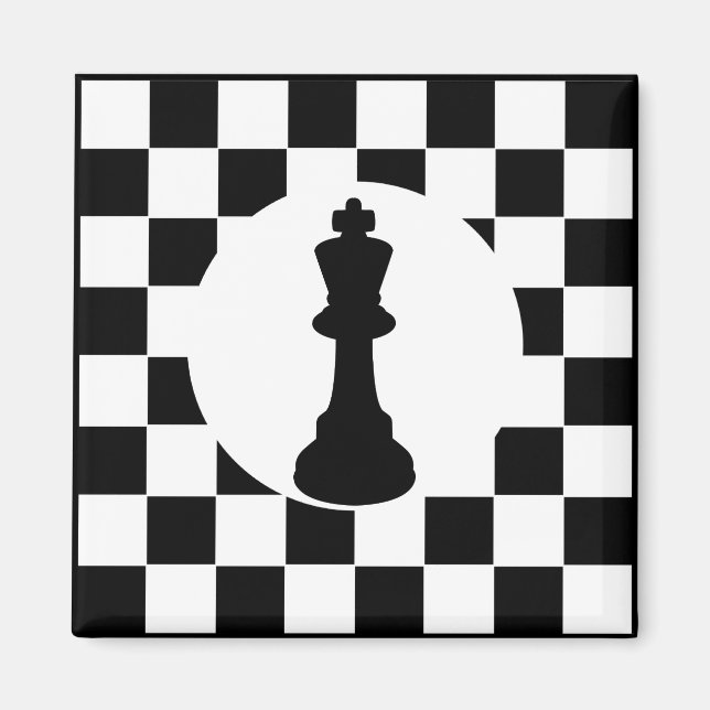 King Schach Piece - Magnet - Schach - Gastgeschenk (Vorne)