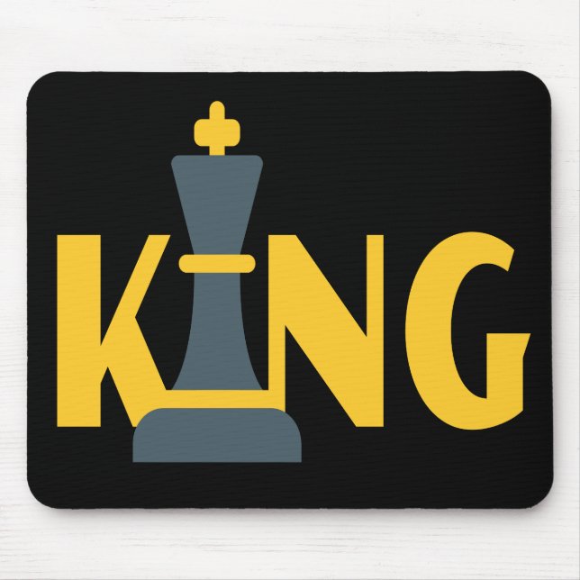 King Schach Player Mousepad (Vorne)