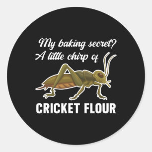 King Secret Cricket Mehl essbare Insekten Protein  Runder Aufkleber