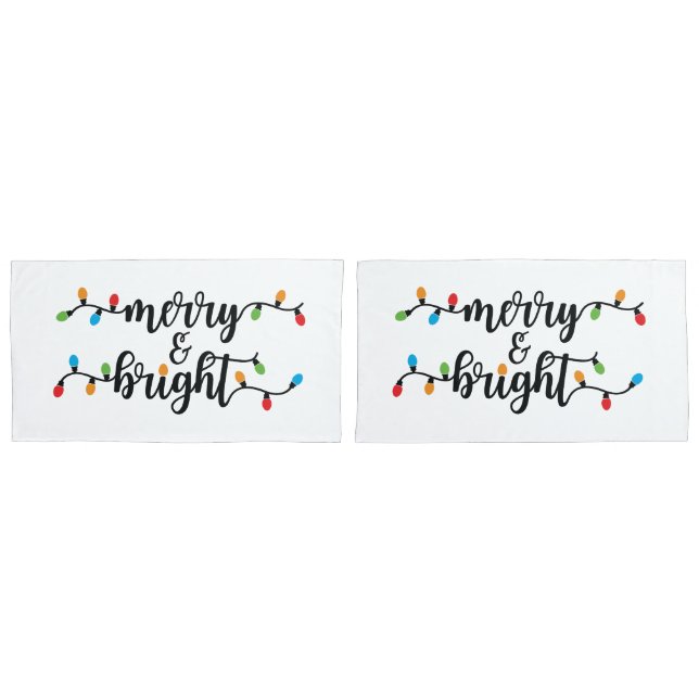 King Size Merry & Bright Pillowcase Set Kissenbezug (Vorderseite-Set)