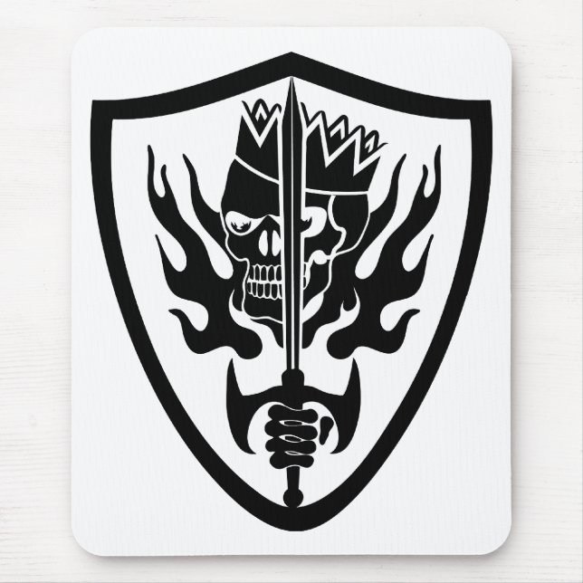 King Skull Flam Shield Mousepad (Vorne)