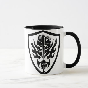 King Skull Schild Tasse
