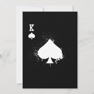 King Spade Ich habe dieses Hemd mit deinem Geld ge Einladung