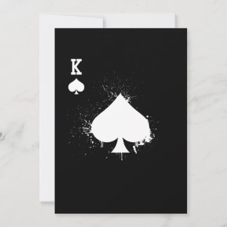 King Spade Ich habe dieses Shirt mit deinem Geld g Einladung