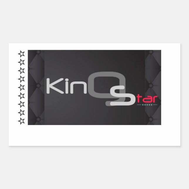 King Star Rechteckiger Aufkleber (Vorderseite)