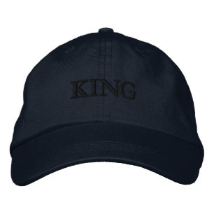 KING Stibestickt Hats Handsome Visor KING Text Bestickte Baseballkappe