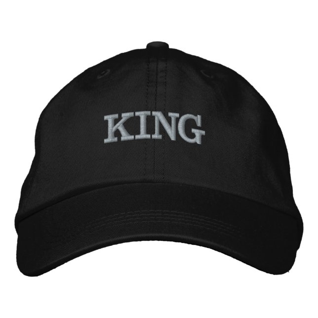 KING Text/Name Personalisierte Hähne und Kappen (Vorderseite)