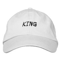 KING Texte imprimé Nom Casquette Casquette brodé