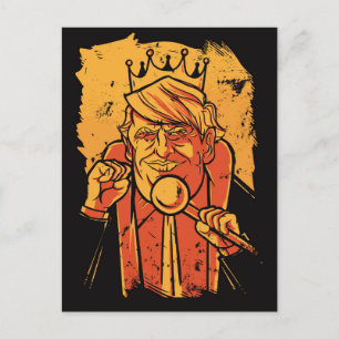 King Trump Postkarte