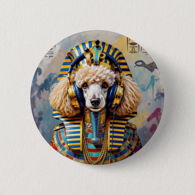 KING TUT-FRENCH POODLE BUTTON (Vorderseite)