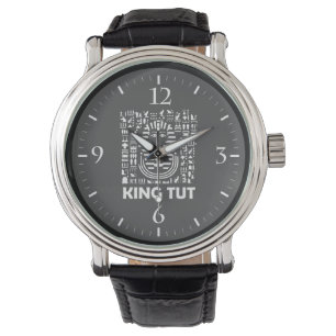 King tut pharaoh egyptian Hieroglyphe Alphabet Armbanduhr