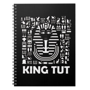 King tut pharaoh egyptian Hieroglyphe Alphabet Notizblock