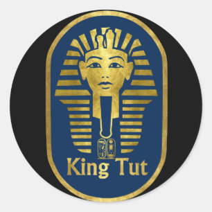 King Tut Runder Aufkleber