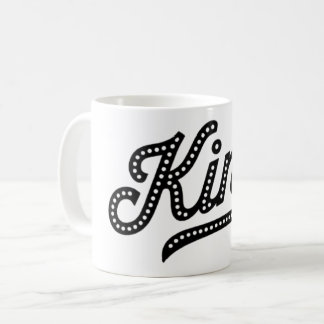 King Typography elegant Design Kaffeetasse