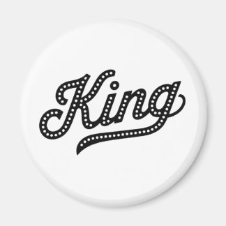 King Typography elegant Design Magnet
